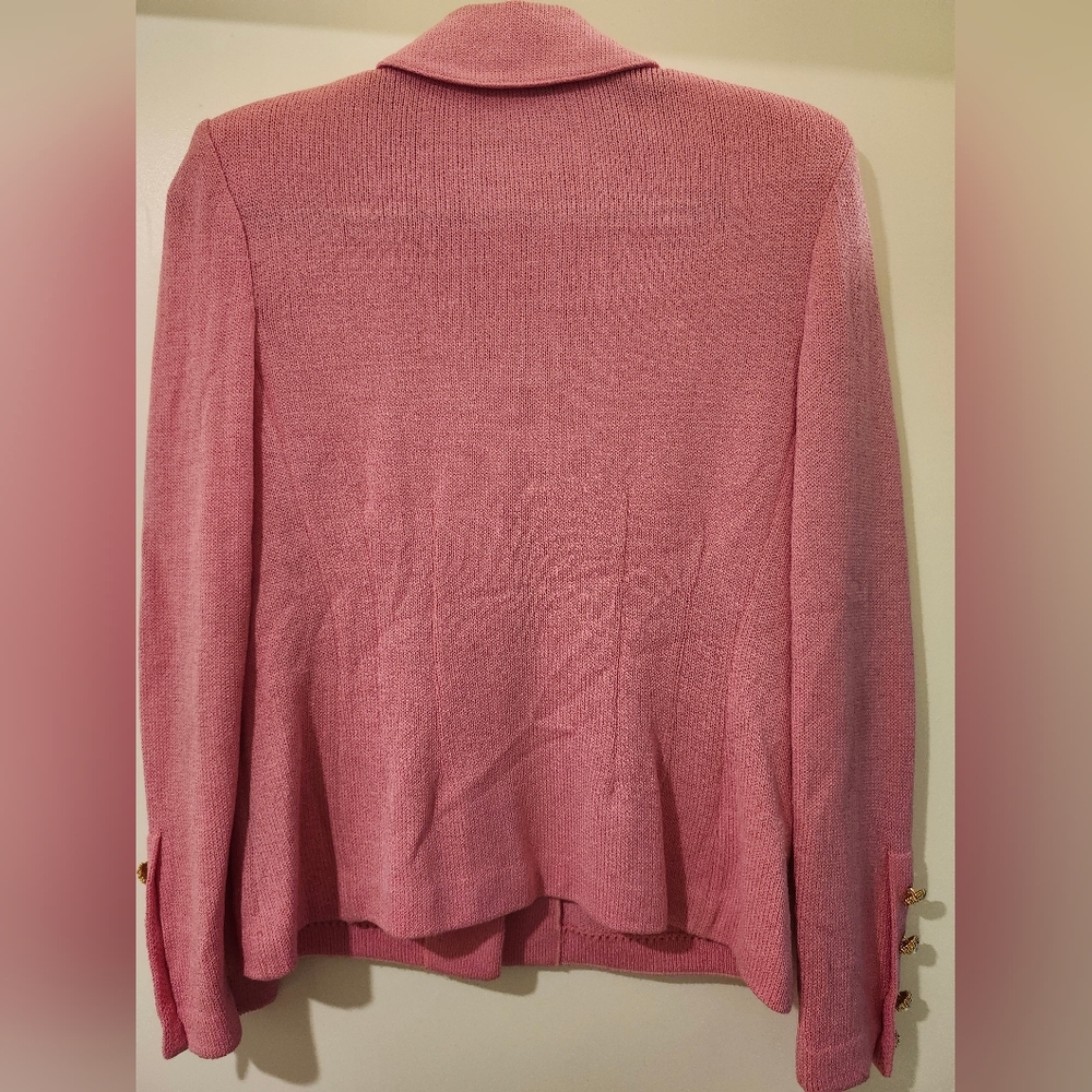St. John Collection By Marie Gray Pink Button-Up Jacket Size 2 - Picture 2 of 11